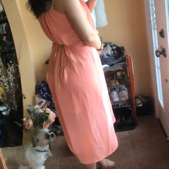 Peach Formal Dress - Picture 3 of 8